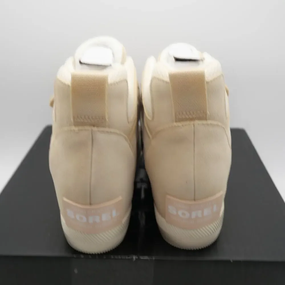 NEW Sorel Women's 10 Out N About Sport Wedge Bootie Chalk Beige Tan OPEN BOX